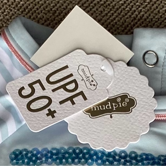 Infant Swim Rashguard Set by Mud Pie. Mermaid W/Tutu Bottom Design. NWT. 9-12M. - Picture 4 of 8